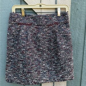 Chic purple tone Tweed Skirt by loft